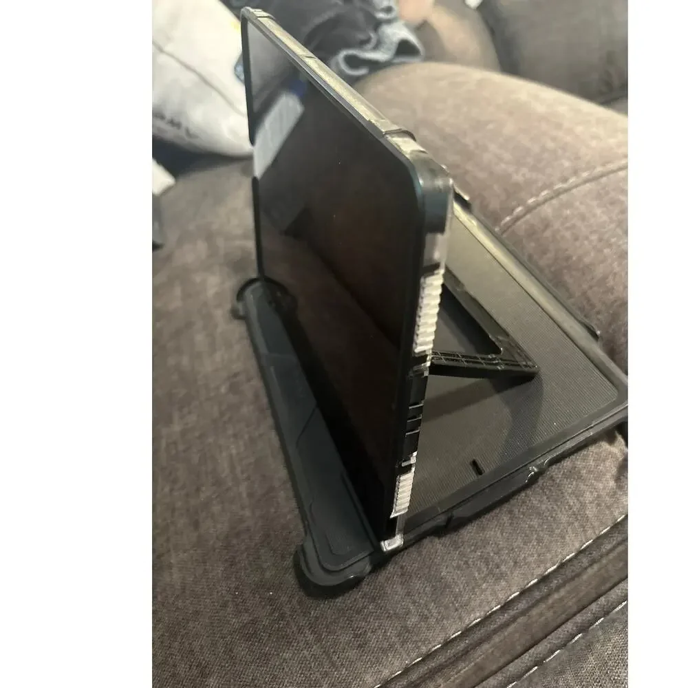 PIVOT by FlyBoys Black and Clear iPad Case w/ Red clip